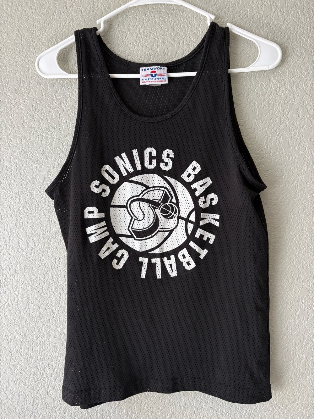 Vintage 'Sonics Basketball Camp' Mesh Tank Top